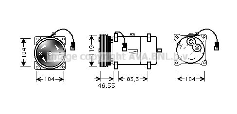 AVA QUALITY COOLING Kompressor,kliimaseade CNAK161